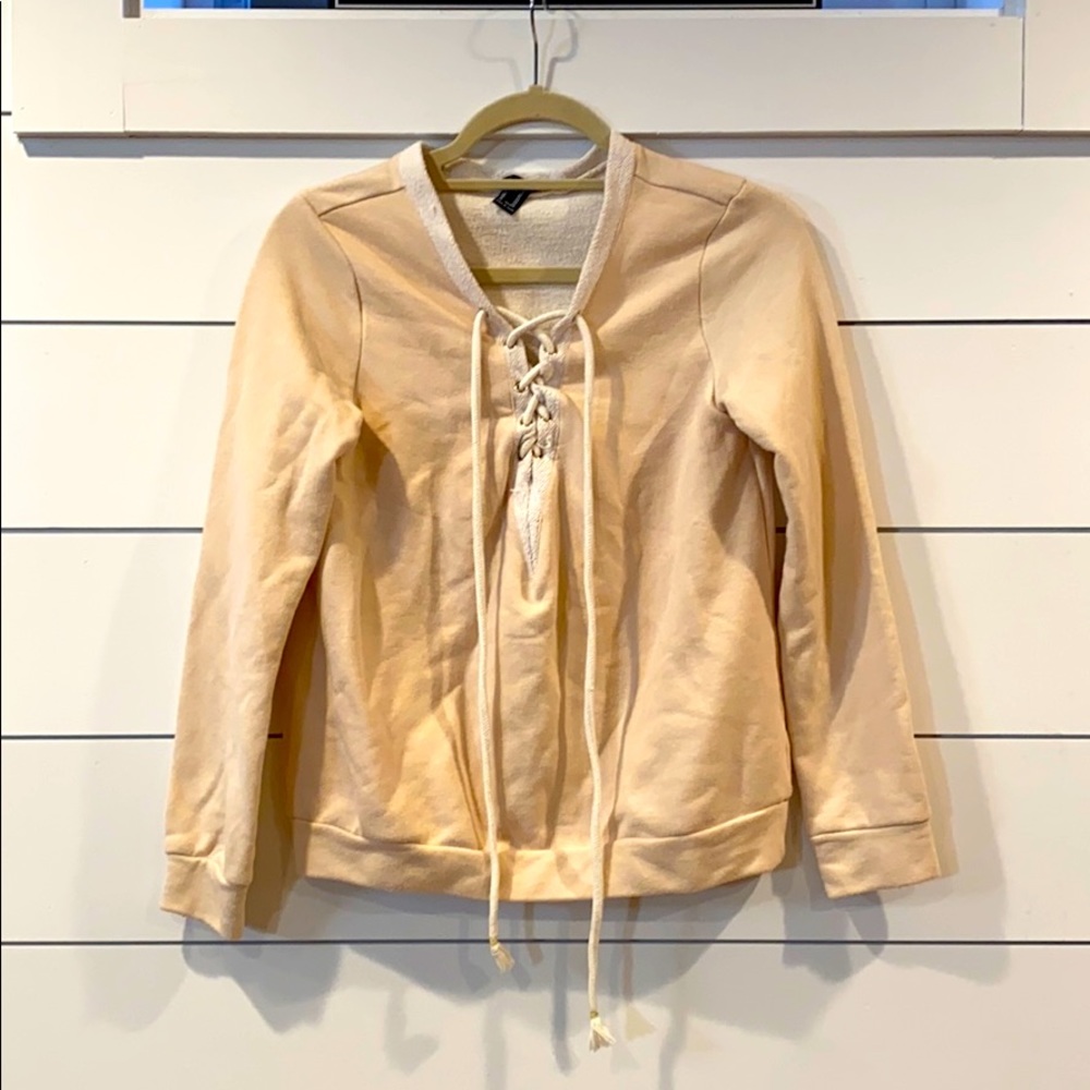 🌼Forever 21 light tan sweatshirt